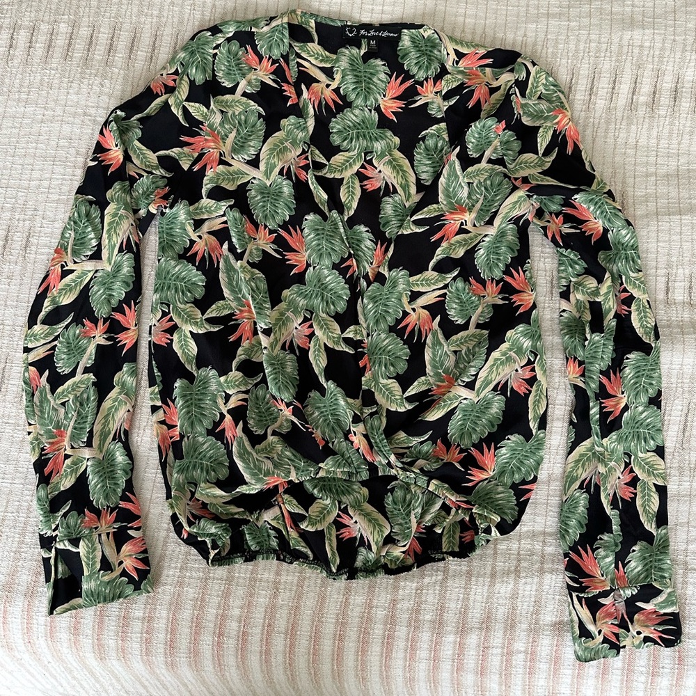 For Love & Lemons Palm Tropic Blouse M